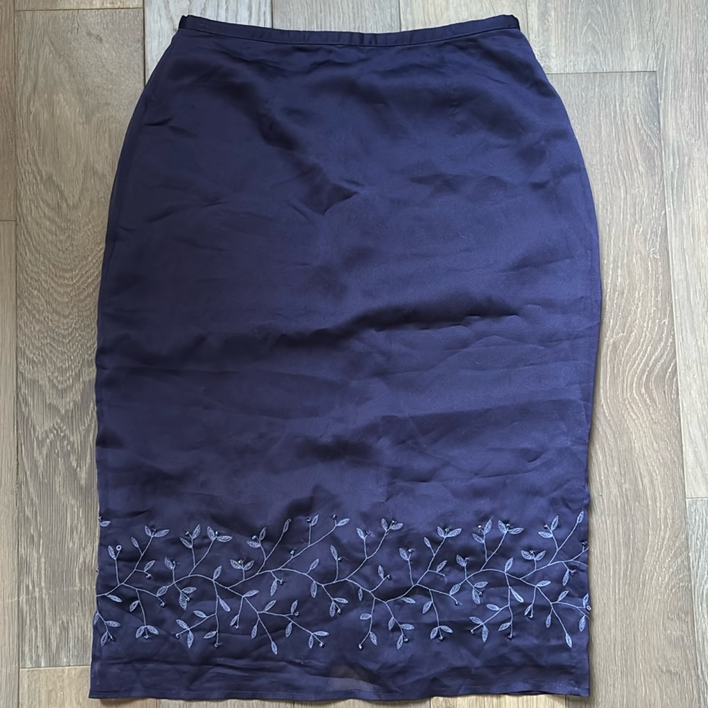 Express Purple Silky Skirt